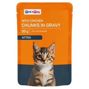 PnP Chicken Chunks In Gravy Kitten Food 85g